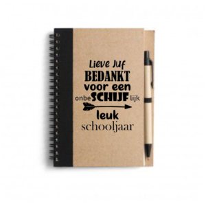 NOTITIEBOEKJE MET PEN – Gepersonaliseerd