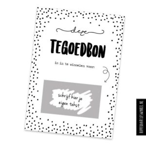 Kraskaart | Deze tegoedbon is in te wisselen voor…
