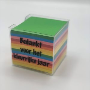 Memoblok | Bedankt voor het kleurrijke jaar