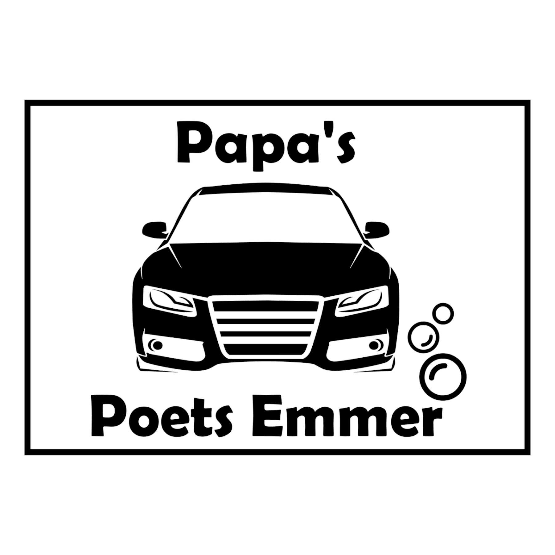 Sticker – Papa’s poetsemmer