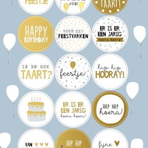 Stickervel | Verjaardag
