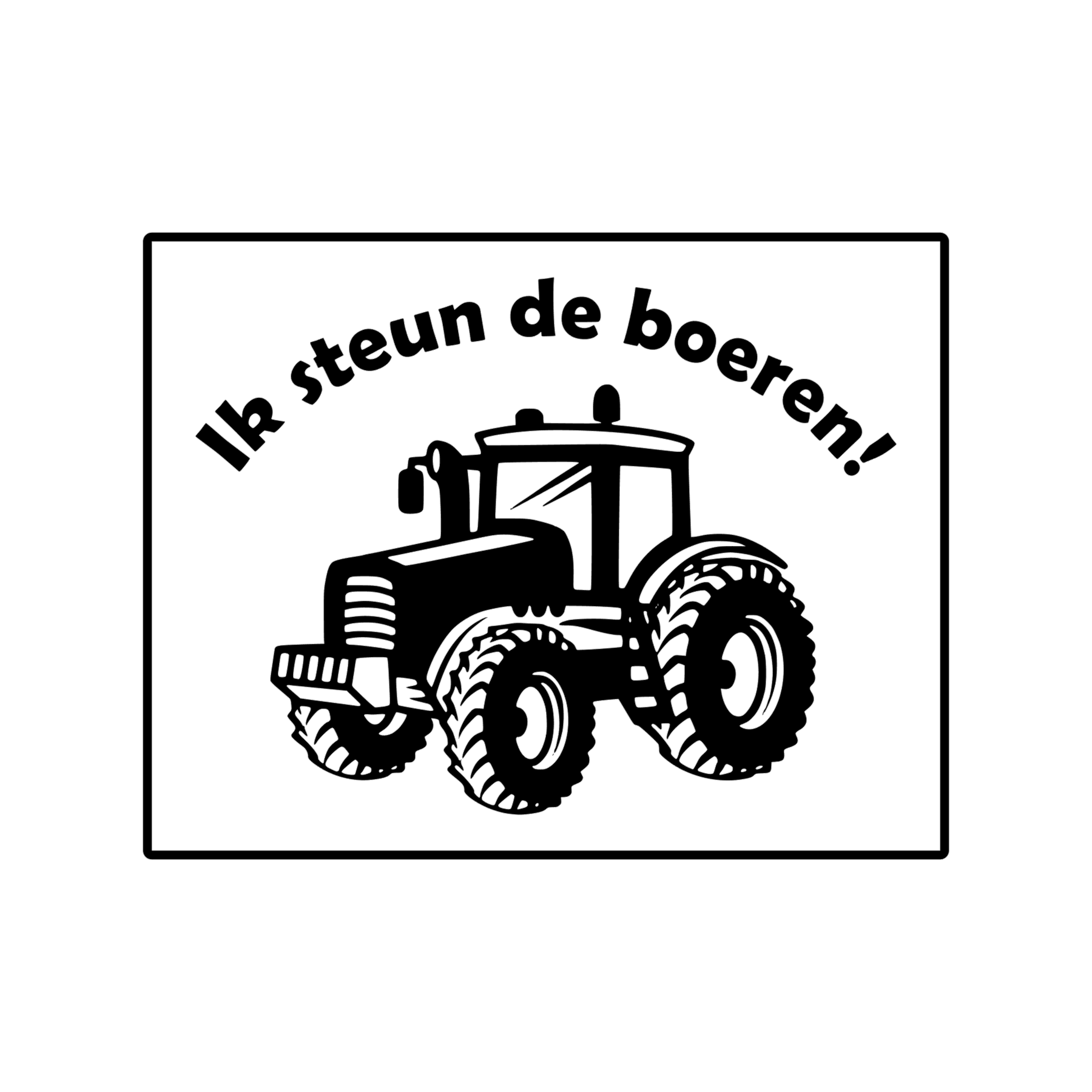 Sticker – Ik steun de boeren!