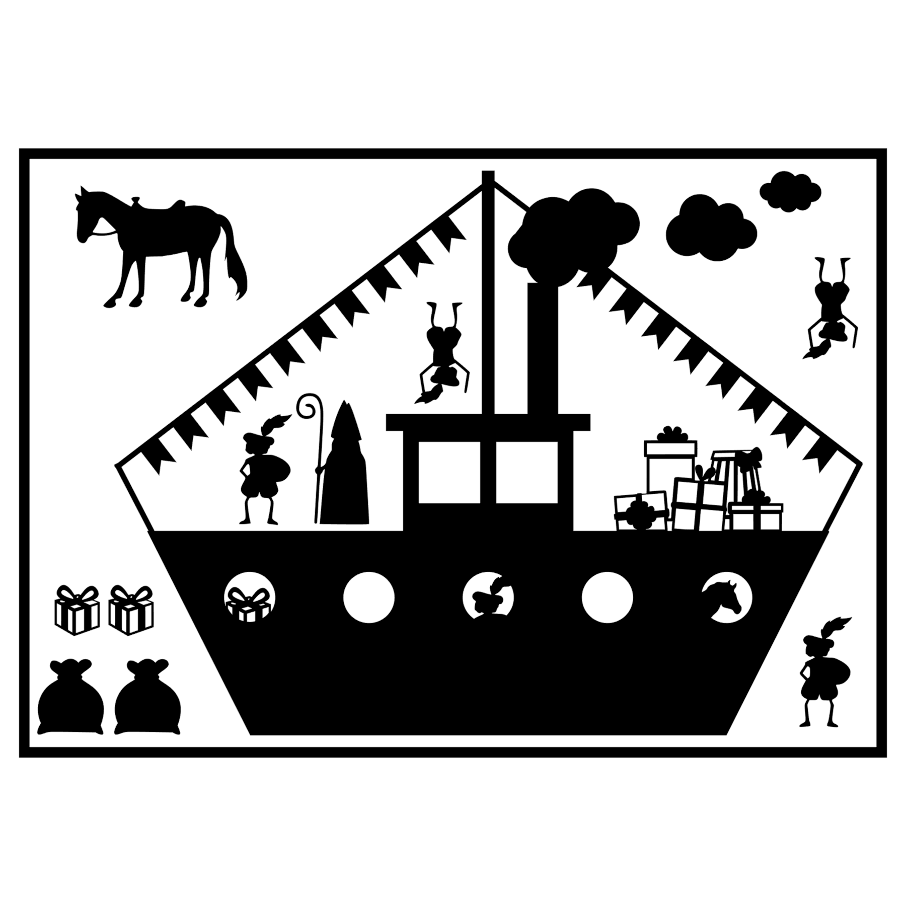 Sticker | Pakjesboot