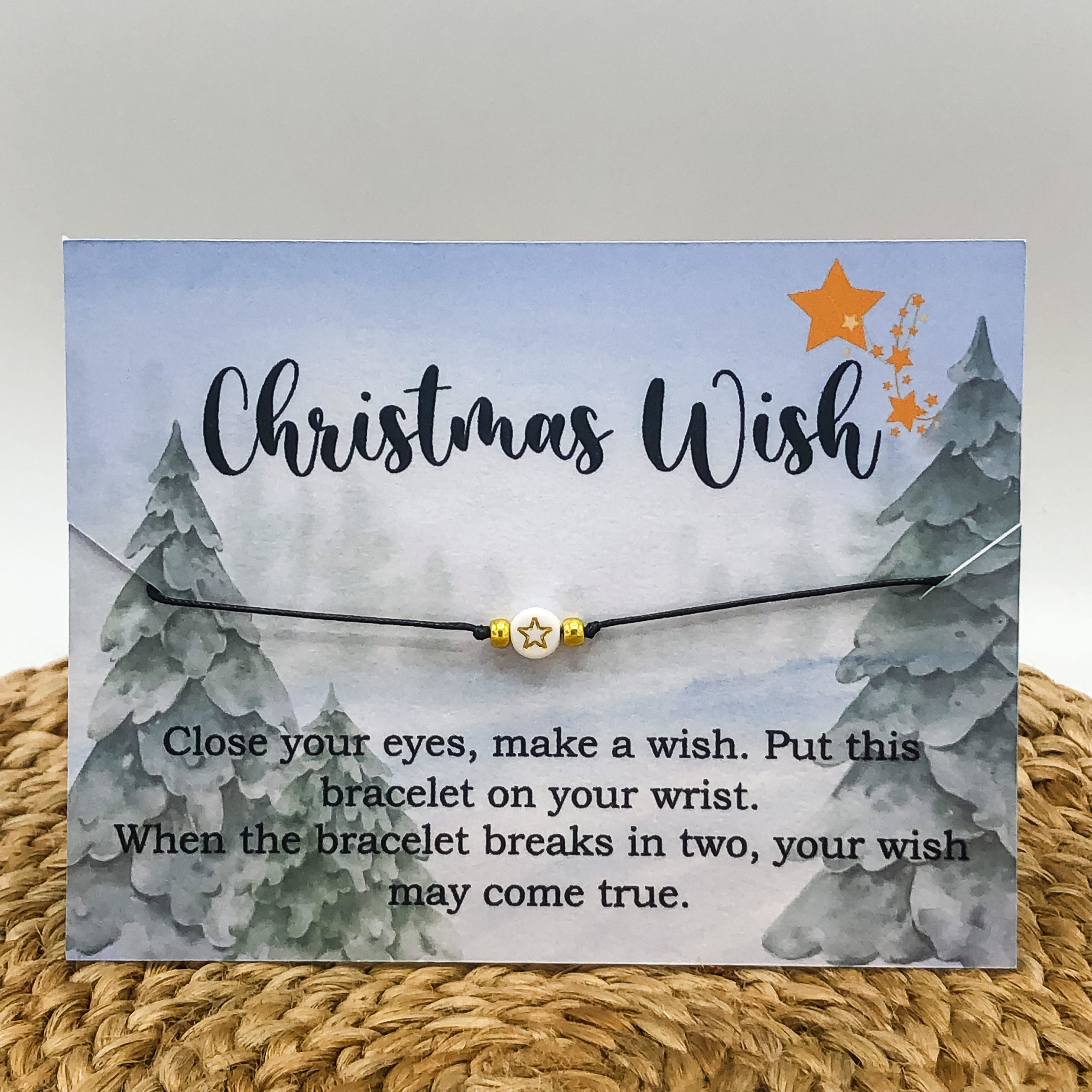 Armbandje met kaart | Christmas Wish