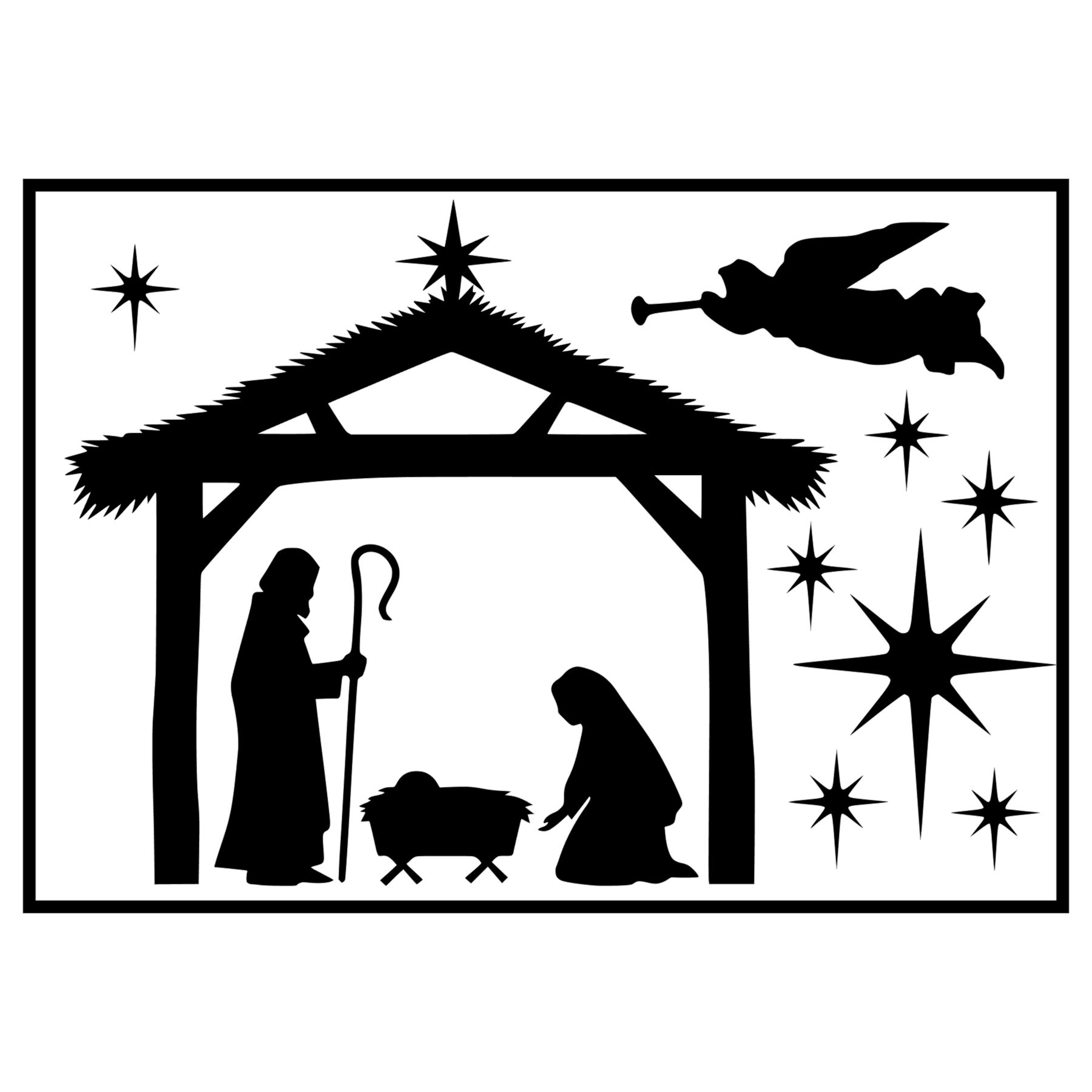 Sticker | Kerststal