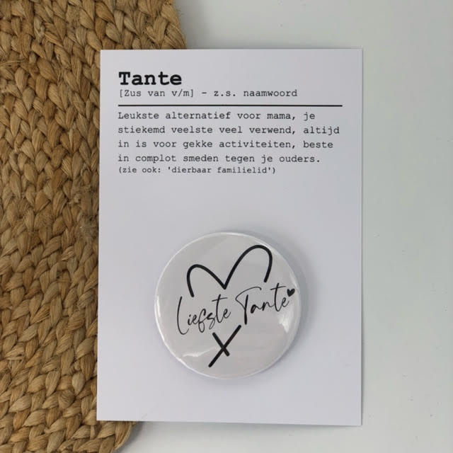 Spiegeltje met kaart | Tante