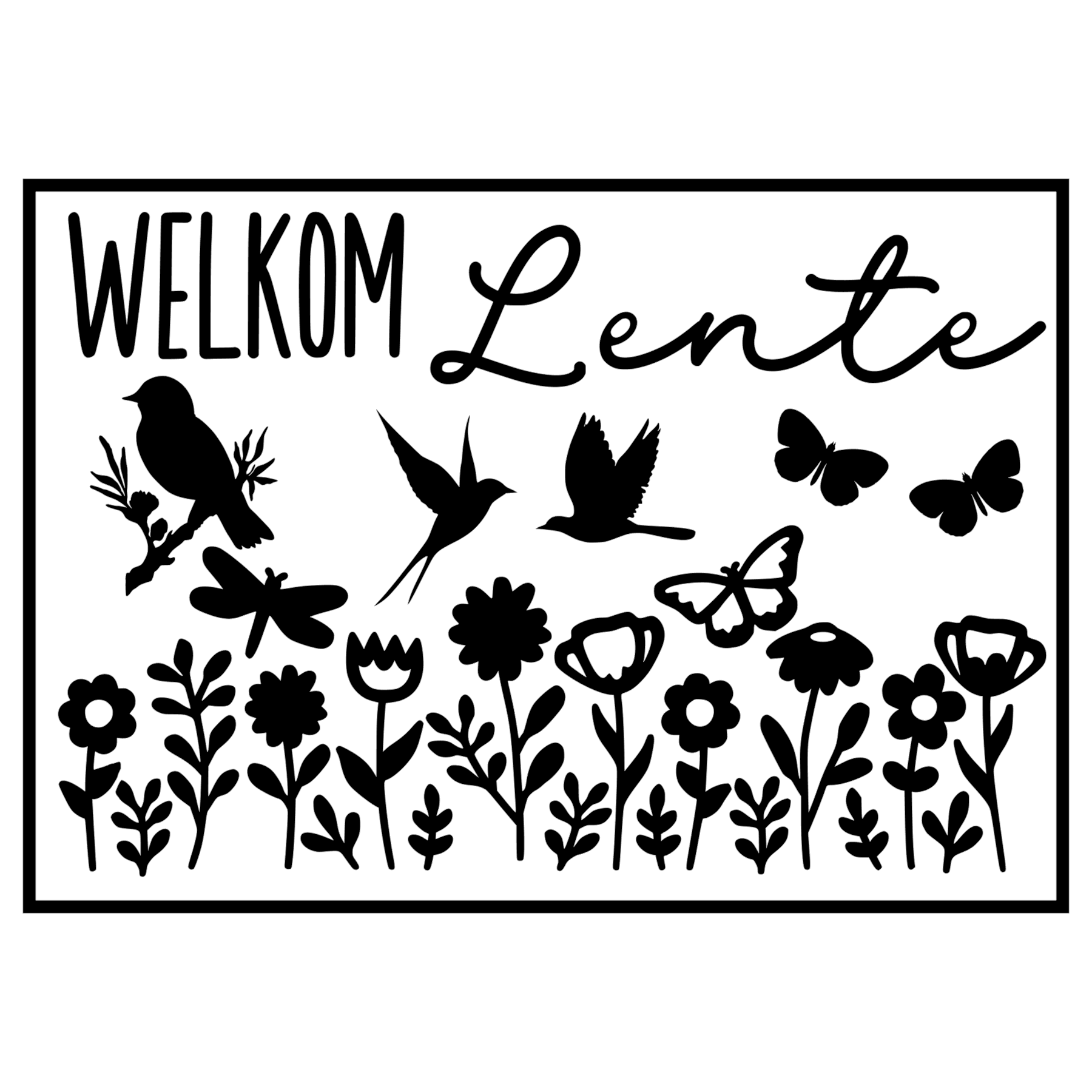 Sticker | Welkom lente