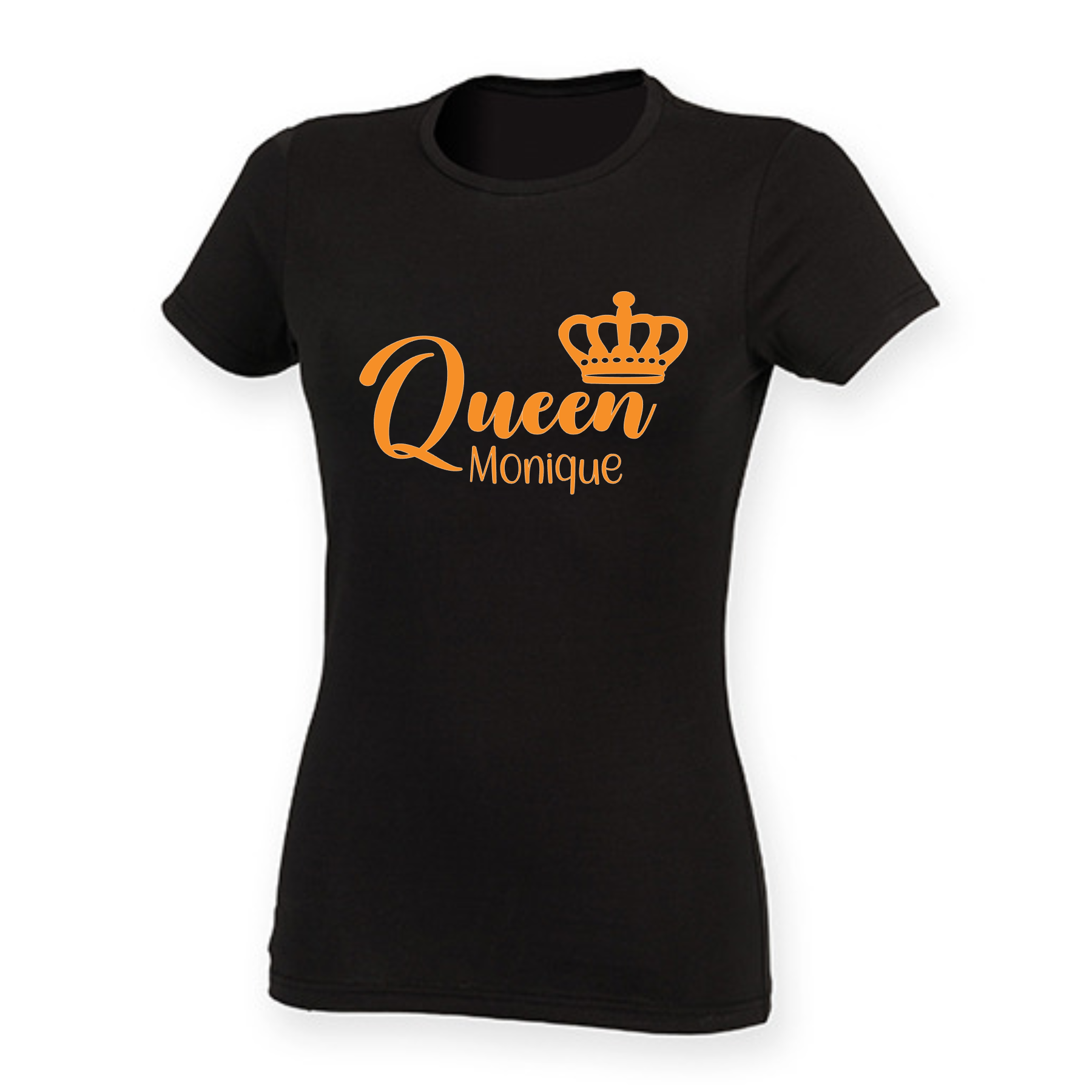 Dames t-shirt | Queen met naam