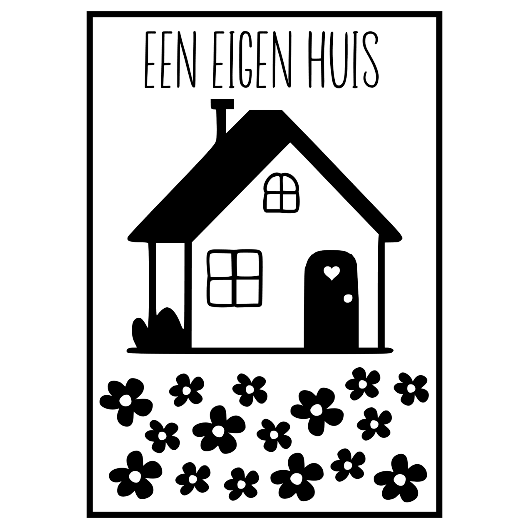 Sticker | Een eigen huis