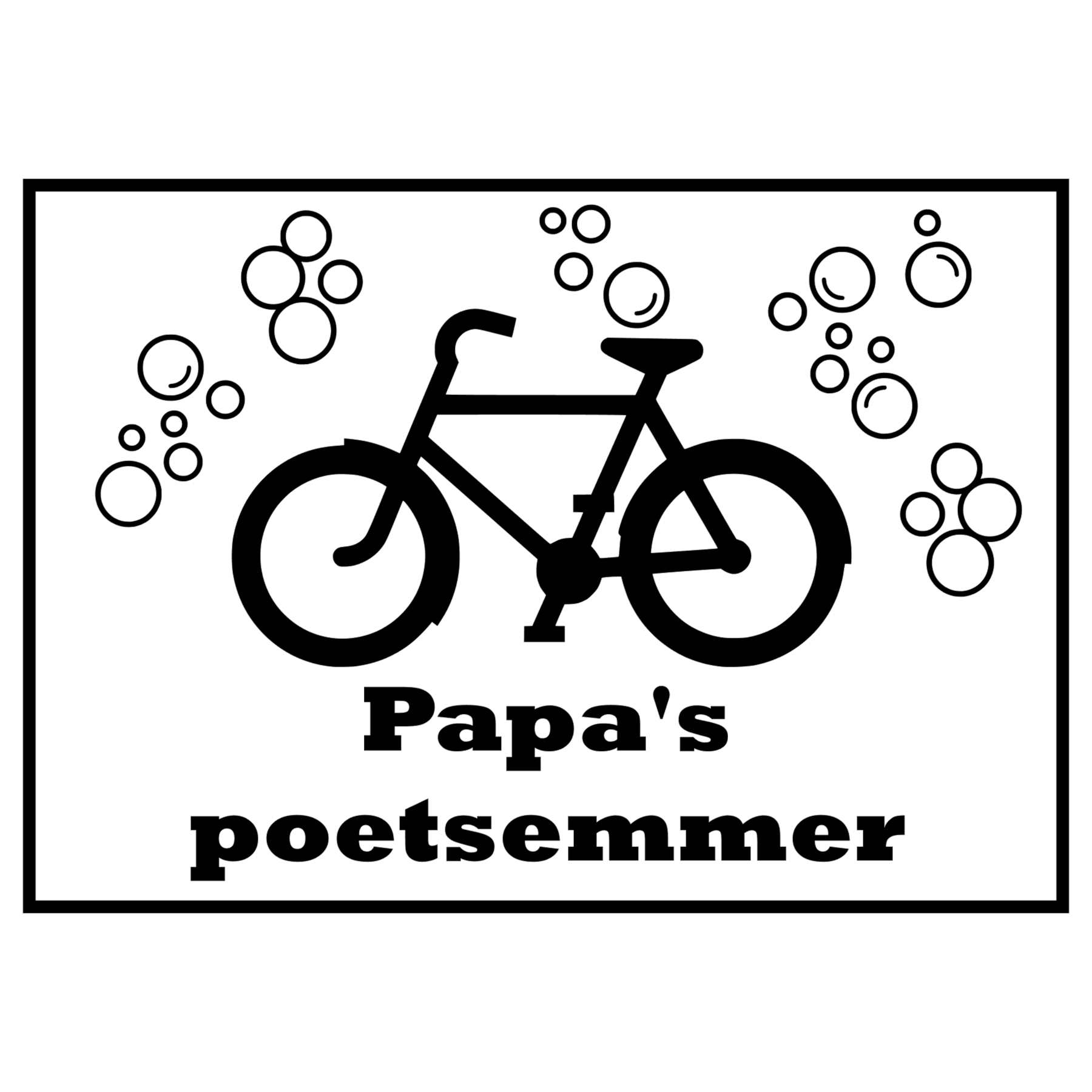 Sticker | Poetsemmer fiets